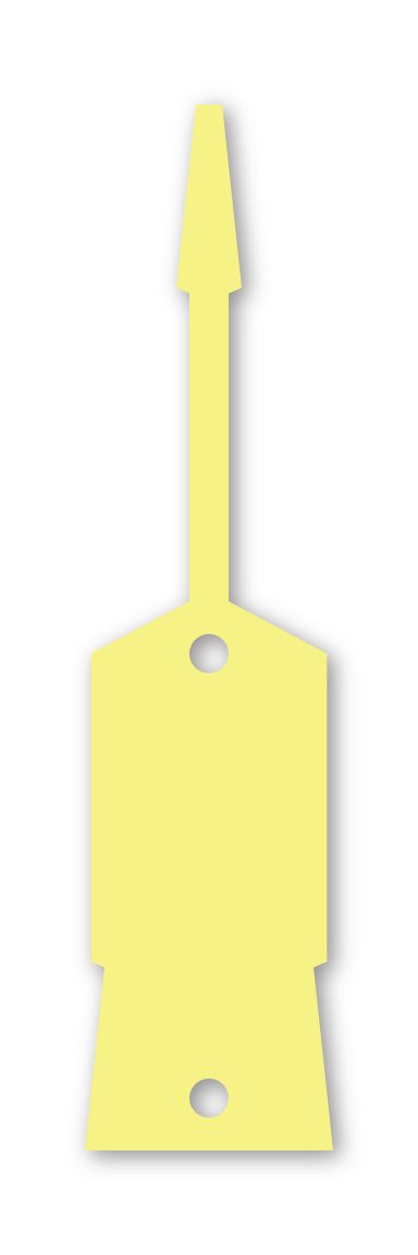 Self-Locking Key Tags -  SLKT- Large- YELLOW - Qty. 1000