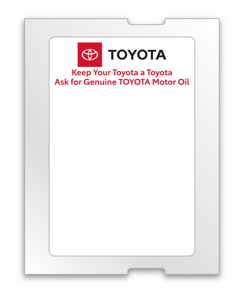 Light Adhesive Sticker - Toyota - For 5 in 1, ROLL of 500