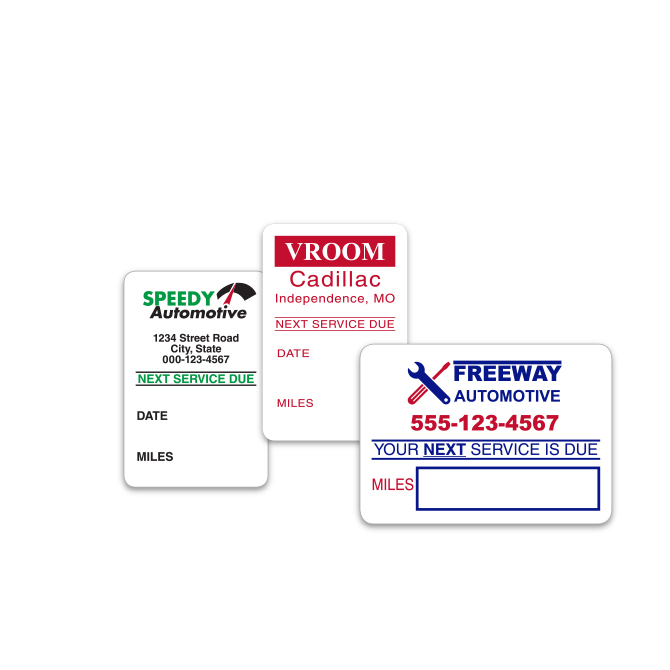 Static Cling Reminders - Custom ROLL - Write In, Qty. 1 Each