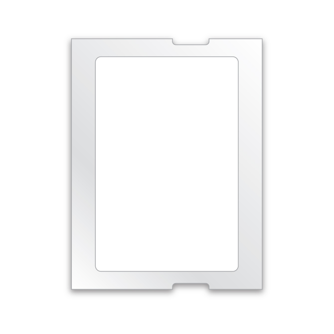 Static Clings - Blank White - Long - For 5 in 1, ROLL of 500