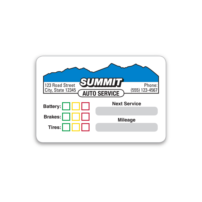 Light Adhesive Labels - Custom ROLL - For 5 in 1, Qty. 1 Each