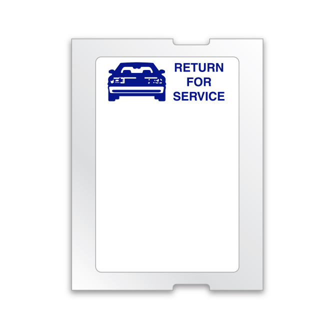 Light Adhesive Labels - Blue Car - Long - For 5 in 1, ROLL of 500