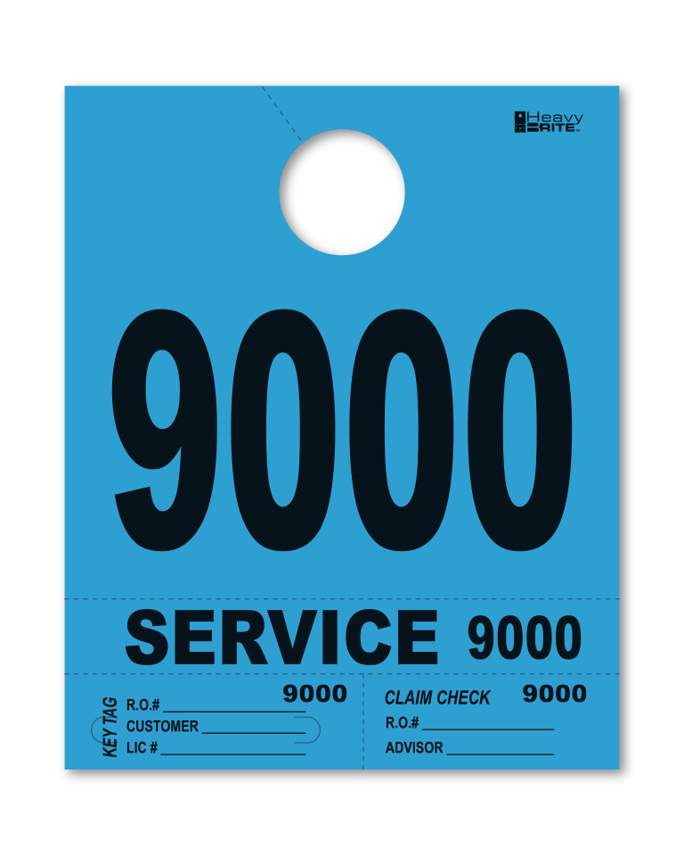 4 Part Heavy Brite Disp. No. - HB4P-9 - Blue - 9000-9999