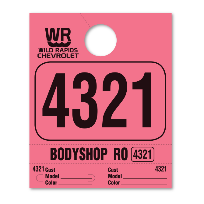4 Part Heavy Brite Disp. No. - HB4P- Custom - Pink - 1 Each