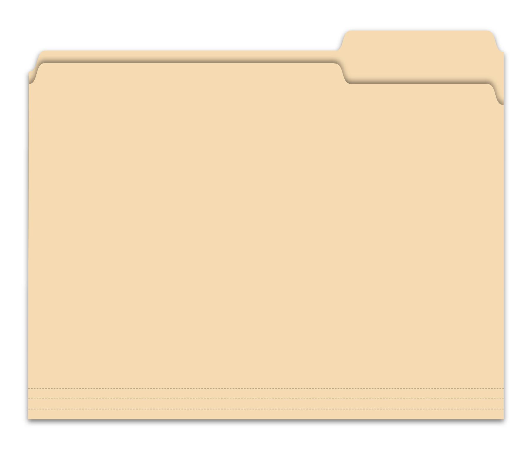 3 Tab File Folder - Plain, Qty. 100 per Box