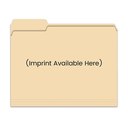 3 Tab File Folder - Manila- Imprinted, Qty. 1 Each