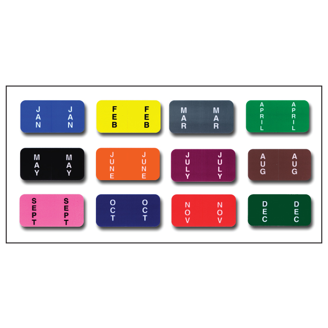 Full Set - Color Code RINGBOOK Months (Jan.-Dec.) 12 Packs