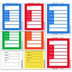 Kleer-Bak Stock Stickers