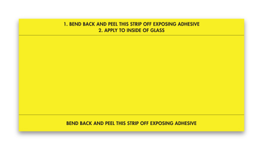 Stock Number Mini Signs - YELLOW # 650 -  Qty. 250