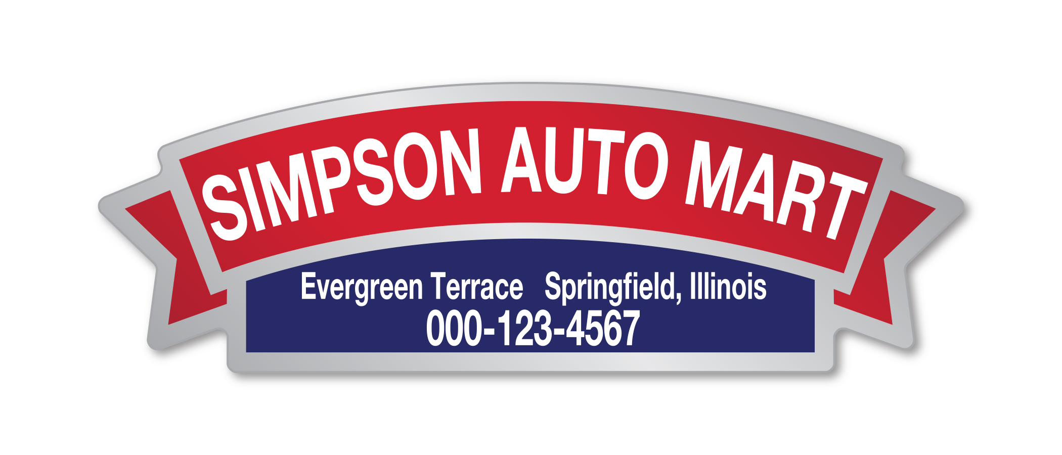 Chrome Polyester  Auto Stickers - Custom Style H - Qty. 1