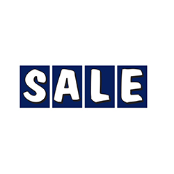 Underhood Sign - SALE - Blue w/White Letters - Qty 1