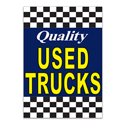 Underhood Sign - QUALITY USED TRUCKS - Qty. 1