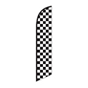 Swooper Banner - CHECKERED FLAG (BLACK & WHITE) - Qty. 1