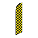 Swooper Banner - CHECKERED FLAG (BLACK & YELLOW) - Qty. 1