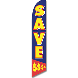 Swooper Banner Red and Blue - BIG SALE  - Qty. 1
