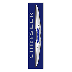 Flat Top Swooper Banner - CHRYSLER - Qty. 1