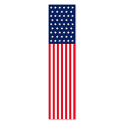 Flat Top Swooper Banner - PATRIOTIC US FLAG - Qty. 1