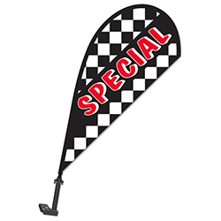 Clip on Paddle Flag - SPECIAL - Qty. 1