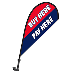 Clip on Paddle Flag - BUY HERE / PAY HERE - Qty. 1