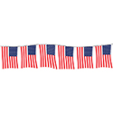 American Flag Pennants - Polyethylene - Qty. 1