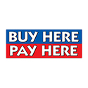 Banner - 12' x 4 1/2" - Buy Here Pay Here - Qty. 1