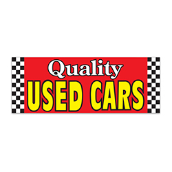 Banner - 12' x 4 1/2" - Quality Used Cars - Qty. 1