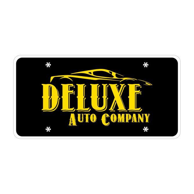 Custom Poly Coated Cardboard Car Plate .024" - Qty. 1