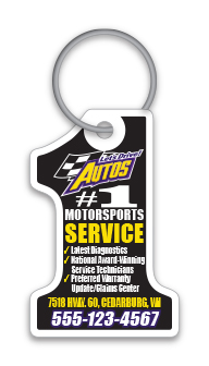 Punchable Key Fob - Custom - Style G - Qty. 1