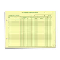 Salesperson's Compensation Report - DSA-231N - Pack of 50