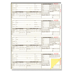 Guest Register Book - GR-1000 - 3 Part - Numbered - Qty. 1