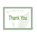 Thank You Card - Blank Inside - Qty. 50