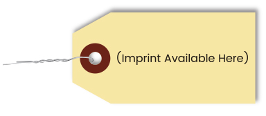 Imprinted Manila Tag With Wire Inserted - TWW-1 - Qty. 1 each