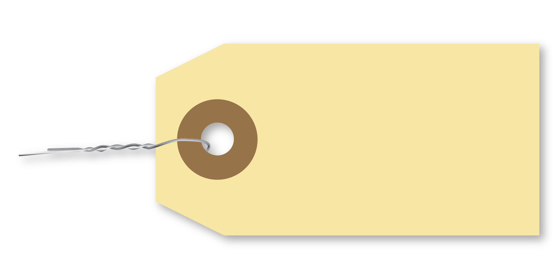 Manila Tag With Wire Inserted - TWW-1 - Qty. 1000