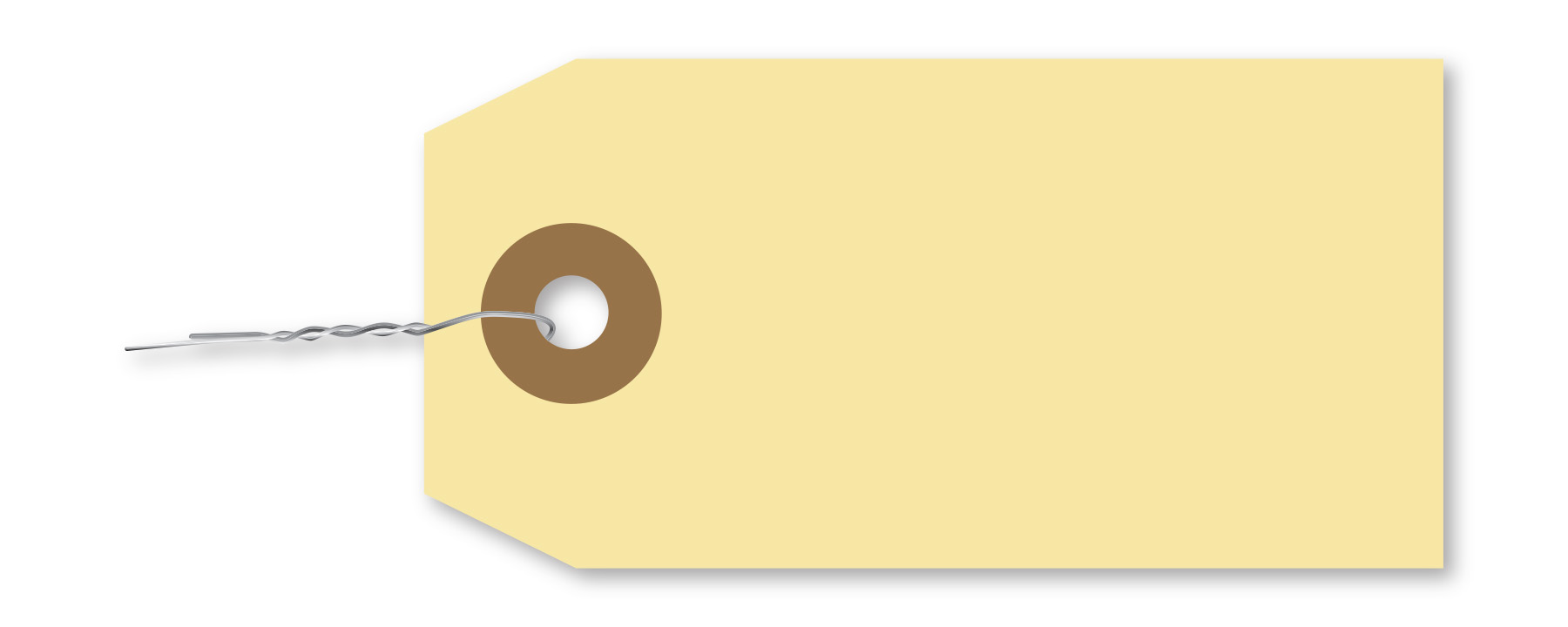 Manila Tag With Wire Inserted - TWW-2 - Qty. 1000