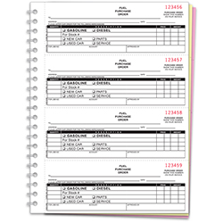Fuel Purchase Order Book - NC-124-3-Fuel - 3 Part, 200 per Book - Qty. 1