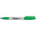 Sharpie Marker - Fine Tip - Green - Qty. 12 Per Box