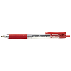Retractable Ball Pen - 1 mm - Red - Qty. 12 Per Box