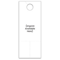 Custom Hang Tags with Coupons - White - 4 1/4" X 11" - Qty. 1 each