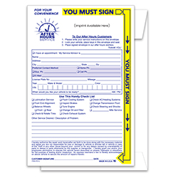 Yellow Highlight AFter Hours Envelope - NDE-YH - IMPRINTED - Qty. 1 each