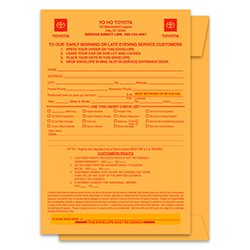 Manila After Hours Envelope, Pers - 6" X 9" - NDE - PERS - Qty. 1 each