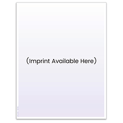 Laser Cut Sheet - Blue Screen -  8.5 x 11-  20# - Imprinted - Qty. 1 each