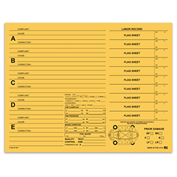 Repair Orders - 90# Buff Stock - 5 Option Qty. 100