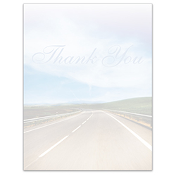 Laser Cut Sheet - Thank You Screen - 8.5 x 11-  20# - Qty. 250