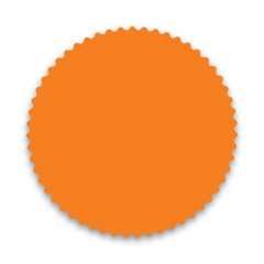 CSI Stock Labels - ORANGE FLUORESCENT - Qty. 1000