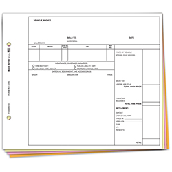 Universal Vehicle Invoice - VI-131N - 4 Part - Qty. 100