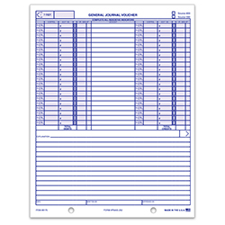 General Journal Voucher - FMAS-252 - Qty. 100