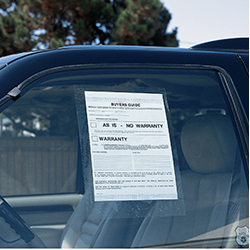 Buyers Guide Holder - Static Cling - Qty. 100