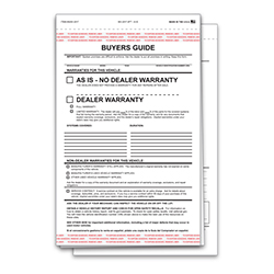 Buyers Guide - BG-2017-2PT - AI-E - As Is - 2 Part - Qty. 100