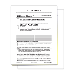 Buyers Guide - BG-2017 - As Is - 2 Part - File Copy - Qty. 100