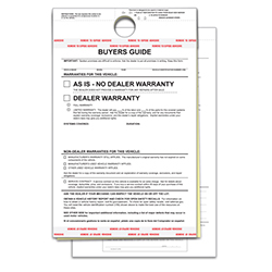 Buyers Guide - BG-2017 - As Is - 2 Part - Hanging Tag - Qty. 100